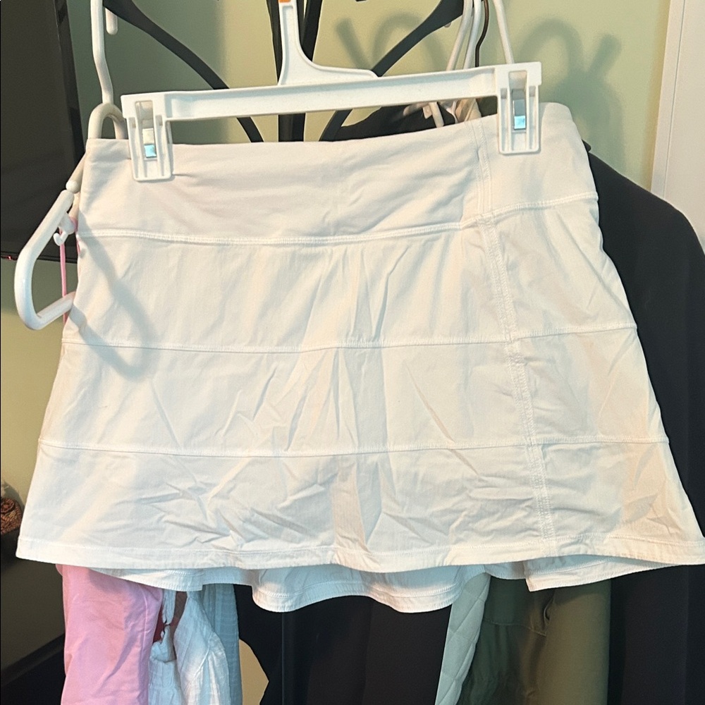 lululemon athletica White Athletic Skort with Tag Detail